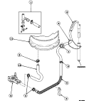 DRAIN HOSE AND SIPHON BREAK Diagram and Parts List for LW6501W2B PLW6501W2 B Amana Washer