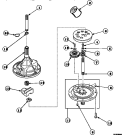 34526P TRANSMISSION ASSY Diagram and Parts List for LW6501W2B PLW6501W2 B Amana Washer