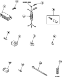 POWER CORD AND TERMINALS Diagram and Parts List for LW6501W2B PLW6501W2 B Amana Washer