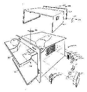 Oven Right Side View Diagram and Parts List for 5629947310  Kenmore Microwave