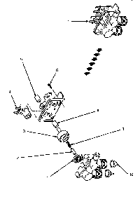Mixing Valve Assy Diagram and Parts List for LWM423L-P1176404WL  Amana Washer