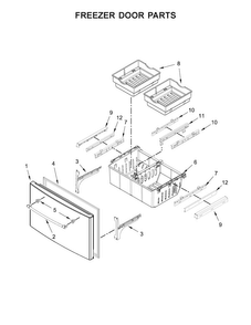 Part Location Diagram of W10826789 Whirlpool RETAINER