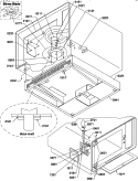 STIRRER / LIGHT Diagram and Parts List for U1600I P1194306M Amana Microwave