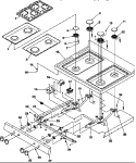 MAIN TOP Diagram and Parts List for ARG7800E P1143319N E Amana Range