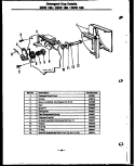 DETERGENT CUP DETAILS Diagram and Parts List for DDW190/MN02  Amana Dishwasher