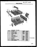 RACK DETAILS Diagram and Parts List for DDW160/MN03  Amana Dishwasher