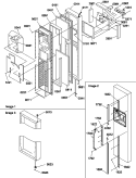 FZ DOOR Diagram and Parts List for SCD22TBW P1303511W W Amana Refrigerator