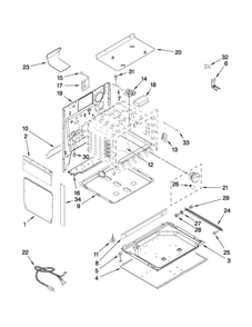 Chassis Parts Diagram and Parts List for MGS5752BDS20  Maytag Range