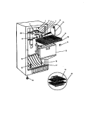 FZ COMPARTMENT Diagram and Parts List for ESUF20JW P1311107W Amana Freezer