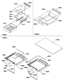 SHELVING ASSEMBLIES Diagram and Parts List for TGI18V1L P1310801W L Amana Refrigerator