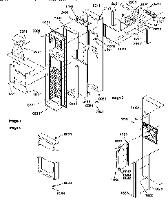 Freezer Door Diagram and Parts List for SXD322S2L-P1305702WL  Amana Refrigerator