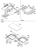SHELVING ASSEMBLIES Diagram and Parts List for THI18TE P1310701W E Amana Refrigerator