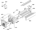 ICE MAKER ASSY AND PARTS Diagram and Parts List for THI18TE P1310701W E Amana Refrigerator