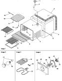 CAVITY Diagram and Parts List for ARHSC8750E P1130651N E Amana Range