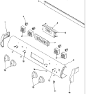 CONTROL PANEL Diagram and Parts List for ARHSC8750E P1130651N E Amana Range
