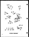 ELECTRICAL COMPONENTS Diagram and Parts List for R-1J P7152001M Amana Microwave