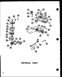 ELECTRICAL PARTS Diagram and Parts List for R-1J P7152001M Amana Microwave
