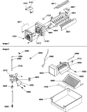 ICE MAKER PARTS AND ADD ON ICE MAKER KIT Diagram and Parts List for SX322S2L P1307302W L Amana Refrigerator