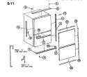 Page 10 Diagram and Parts List for BC20EA P747025WA Amana Refrigerator