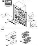 TRIM & ACCESSORIES Diagram and Parts List for BXF19TW P1311901W W Amana Refrigerator