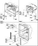 SHELF LADDERS / LIGHT ASSEMBLIES Diagram and Parts List for BXF19TW P1311901W W Amana Refrigerator