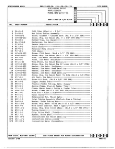 Ice Maker Assembly Page 2 Diagram and Parts List for 21482-OA  Admiral Refrigerator