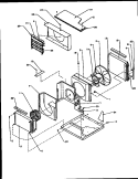 ROOM AIR CONDITIONER CHASIS Diagram and Parts List for 18C3HEW P1178003R Amana Air Conditioner