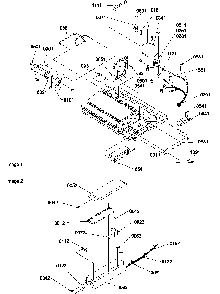 Machine Compartment & Muffler Assy. Diagram and Parts List for SBDE21VPSE-P1317202WE  Amana Refrigerator