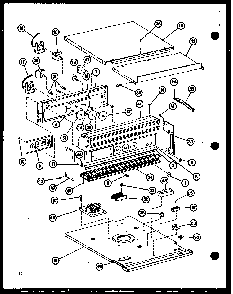 Controls Diagram and Parts List for AO-24SC-P85567-5S  Amana Wall Oven