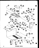 INTERIOR PARTS Diagram and Parts List for RR-4D P7110004M Amana Microwave