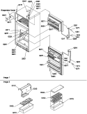 DOOR, HINGES AND ACCESSORIES Diagram and Parts List for TN22AL P1300703W L Amana Refrigerator