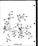 ELECTRICAL PARTS Diagram and Parts List for RR-4D P7110004M Amana Microwave