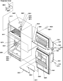DOOR, HINGES AND ACCESSORIES Diagram and Parts List for TLC16VW P1311801W W Amana Refrigerator
