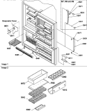 DOOR HANDLES & ACCESSORIES Diagram and Parts List for BX22TW P1196711W W Amana Refrigerator