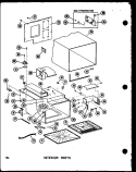 INTERIOR PARTS Diagram and Parts List for R-2 P7130602M Amana Microwave