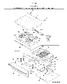 Top/Drawer Diagram and Parts List for 79092653810  Kenmore Range