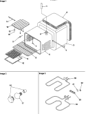 CAVITY Diagram and Parts List for ARS636WW P1130640NWW Amana Range