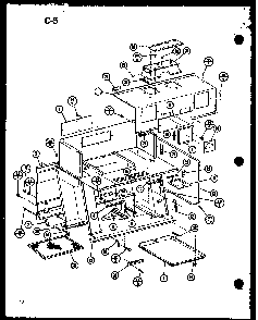 Section 5 Diagram and Parts List for MVH-900 P75409-3M Amana Microwave