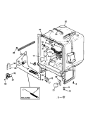 TUB ASSY Diagram and Parts List for CDU520DB P1307502W Amana Dishwasher
