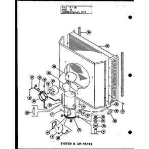 System & Air Parts 6 Diagram and Parts List for EG3,12-1 P54688-5C Amana Air Conditioner