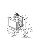DOOR ASSY Diagram and Parts List for AUD3000DB P1307514W Amana Dishwasher