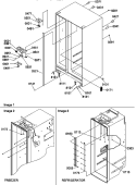 CABINET PARTS Diagram and Parts List for SSD522SW P1184706W W Amana Refrigerator