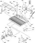 MACHINE COMPARTMENT Diagram and Parts List for SSD522SW P1184706W W Amana Refrigerator