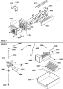 ICE MAKER PARTS AND ADD ON ICE MAKER KIT Diagram and Parts List for SB520TW P1308601W W Amana Refrigerator