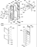 FZ DOOR Diagram and Parts List for SRD520TE P1308801W E Amana Refrigerator