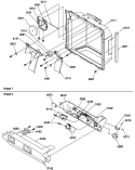 ICE & WATER CAVITY & ELEC BRKT ASSY Diagram and Parts List for SRD520TE P1308801W E Amana Refrigerator