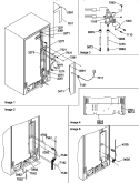 CABINET BACK Diagram and Parts List for SRD520TE P1308801W E Amana Refrigerator