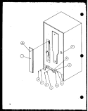 Page 8 Diagram and Parts List for BL20QW P1125503W W Amana Refrigerator