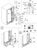 CABINET BACK Diagram and Parts List for SRD522SW P1184707W W Amana Refrigerator