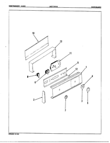 Automatic Dryer/bakcguard Diagram and Parts List for 7368A  Norge Dryer